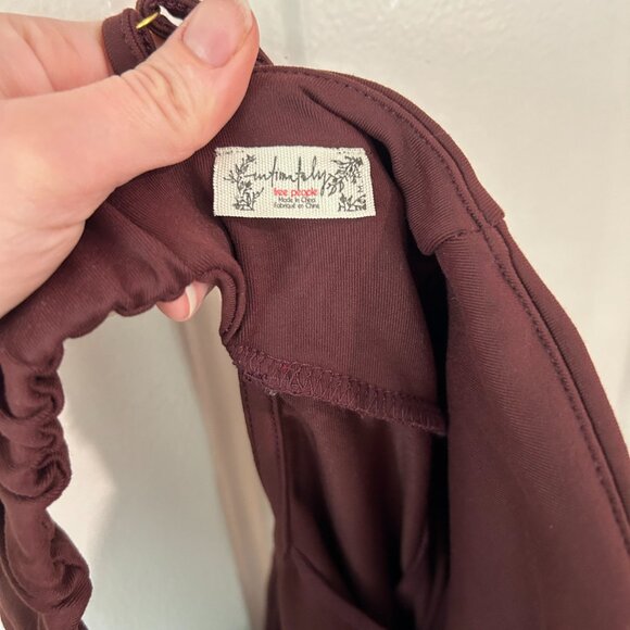 Free People Intimately Probably Should Bodycon Mini Dress brown medium m - Picture 4 of 9